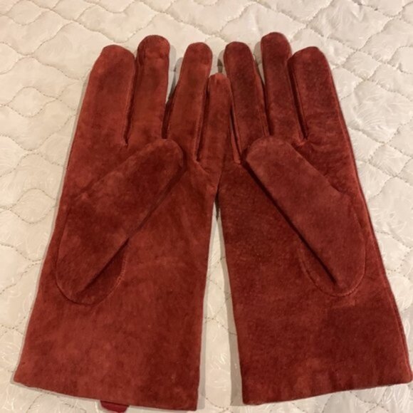 Rust coloured Leather Nevada Gloves Size Large - Picture 2 of 4